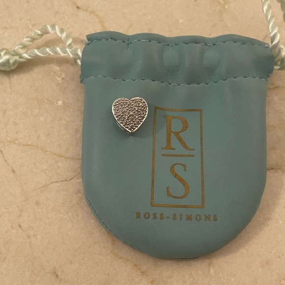 Ross-Simons Jewelry - Ross Simons .25 ct. t.w. Diamond Heart Pendant in 14kt White Gold
